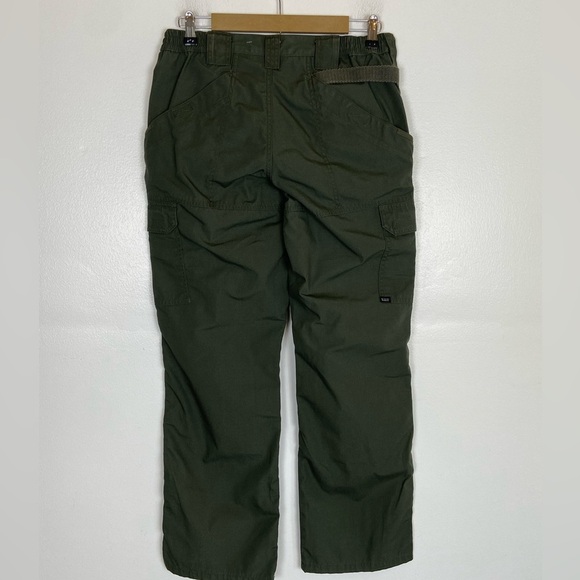 5.11 Tactical Women’s Cargo Pants Size 8 Green Law Enforcement Workwear Straight - Picture 3 of 10